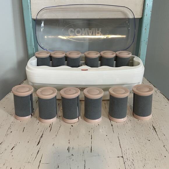 Conair Big Curls and Waves Jumbo Ceramic Hot Rollers 1 1/2 Inch - Pink - Picture 5 of 9